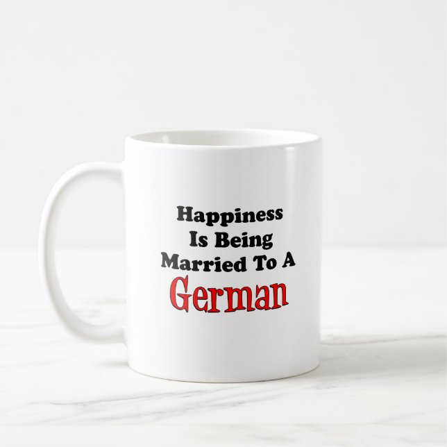 Happiness Married To A German Coffee Mug (Left)