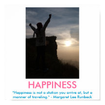 HAPPINESS motivational poster