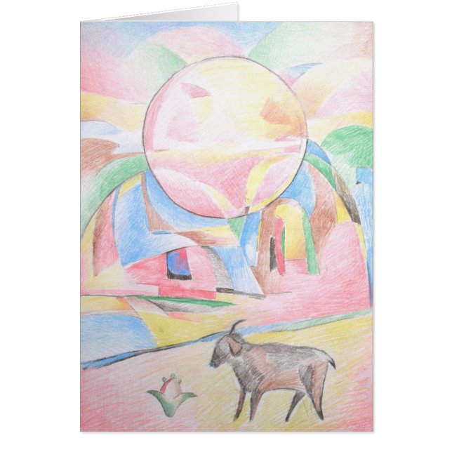Happiness original drawing Card (Front)