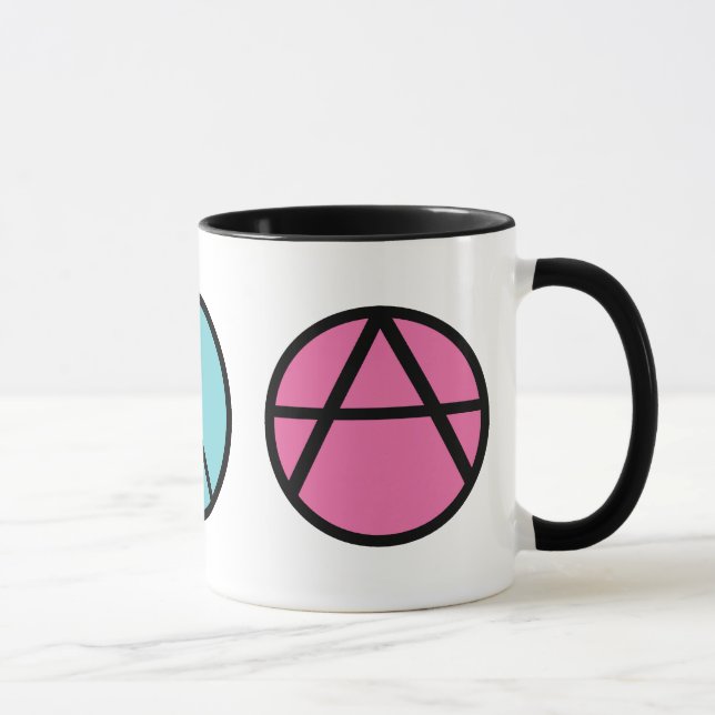 Happiness Peace Freedom Mug (Right)