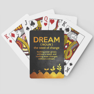 Happiness Quote Dream Definition Playing Cards