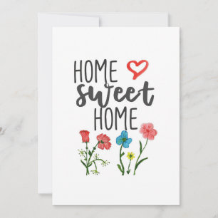 Happiness Quote Home Sweet Home Flowers Save The Date