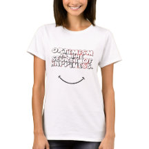 happiness smile black red T-Shirt