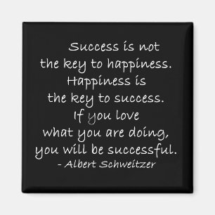 Happiness & Success Quote Magnet