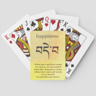 Happiness Symbol Playing Cards