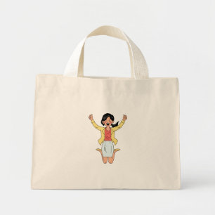 happiness time mini tote bag