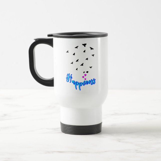 Happiness Travel Mug (Left)