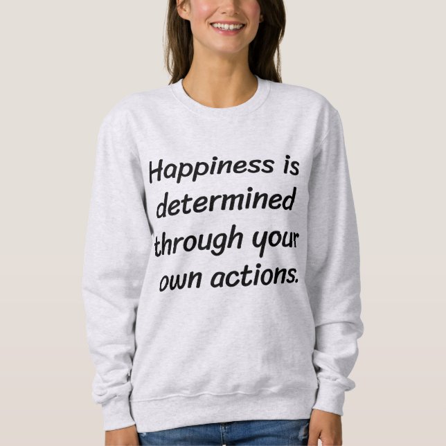 Happiness Women's Basic Sweatshirt (Front)