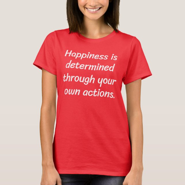 Happiness Women's Basic T-Shirt (Front)