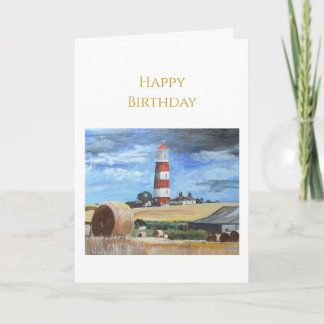 Happisburgh Lighthouse Happy Birthday Card