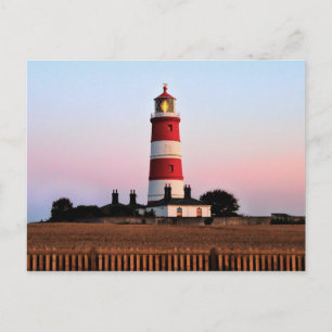 Happisburgh lighthouse shining postcard