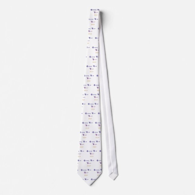 Happu New Year 2015 Hakuna Matata wishes.png Tie (Front)