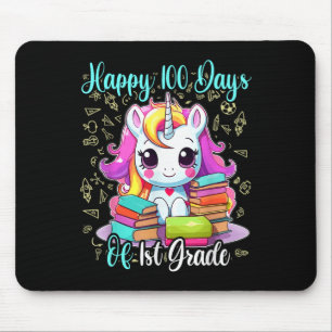 Happy 100 Days Of 1st Grade Teacher 100th Day Scho Mouse Pad