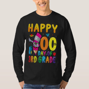 Happy 100 Days Of 3rd Grade Students 100 Days Of S T-Shirt