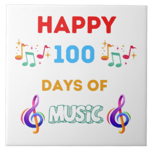 Happy 100 Days Of music Tile