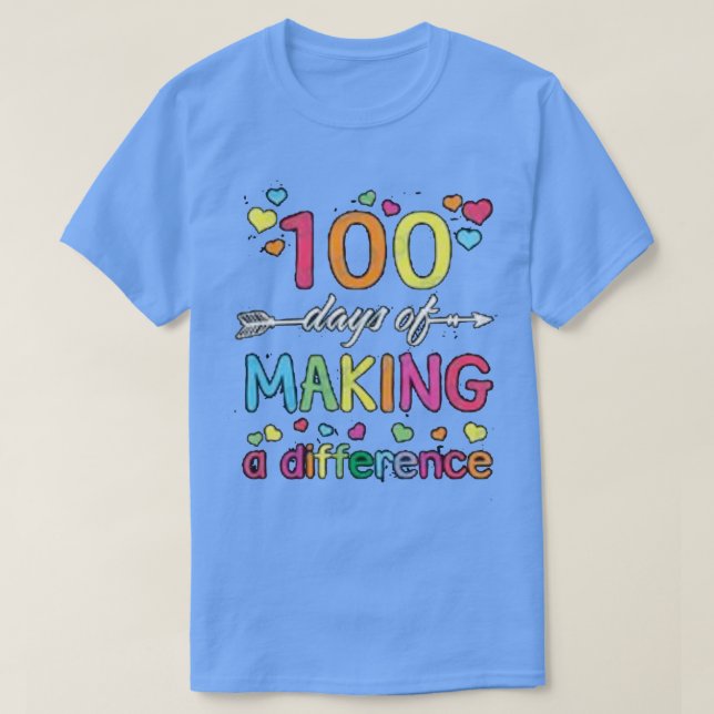 Happy 100 days of school6 T-Shirt (Design Front)