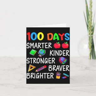 Happy 100 Days Of School 100th Day Of School Kids  Card