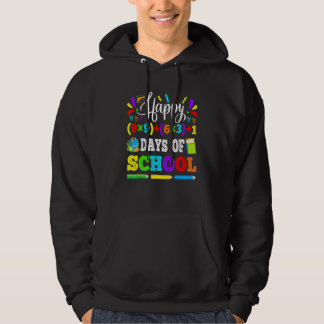 Happy 100 Days Of School 100th Math Equation Teach Hoodie