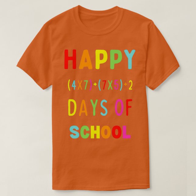 Happy 100 days of school 49 T-Shirt (Design Front)