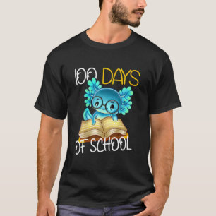 Happy 100 Days Of School Axolotl 2022 Kindergarten T-Shirt