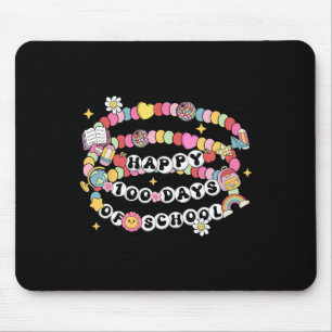 Happy 100 Days Of School Bracelet Teacher Student  Mouse Pad