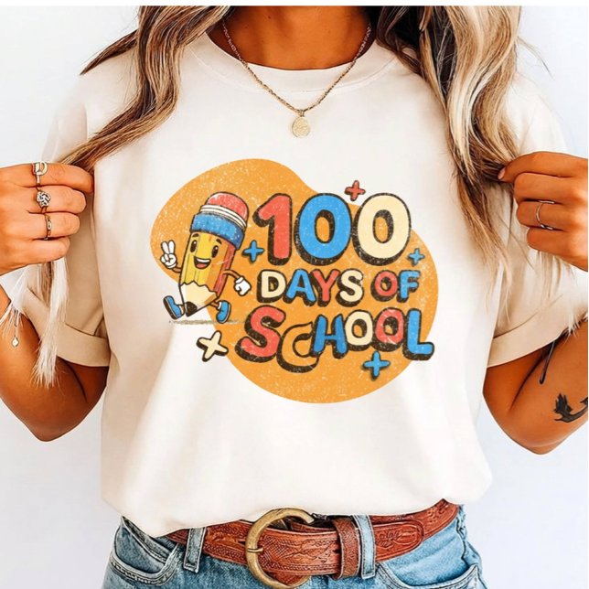 Happy 100 Days of School Celebration for Students Tri-Blend Shirt (Creator Uploaded)