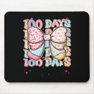 Happy 100 Days Of School Coquette 100th Day Teache Mouse Pad