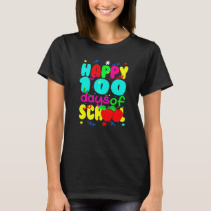 Happy 100 Days Of School Cute Teacher Student Chil T-Shirt