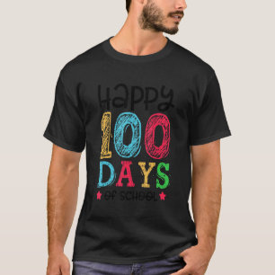 Happy 100 Days Of School For The 100th Colourful T T-Shirt
