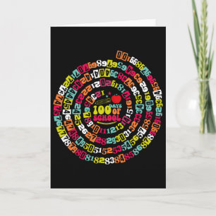 Happy 100 Days Of School Funny Math Teacher Kids N Card