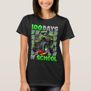 Happy 100 Days Of School Funny Monster Truck Stude T-Shirt