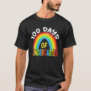 Happy 100 Days Of School Kindergarten Teacher Stud T-Shirt