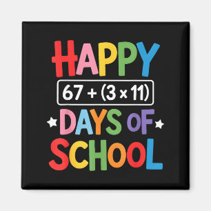 Happy 100 Days Of School Math Equation 100th Day T Magnet