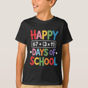 Happy 100 Days Of School Math Equation 100th Day T T-Shirt