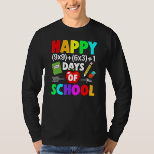 Happy 100 Days Of School Math Formula 100 Days Of T-Shirt