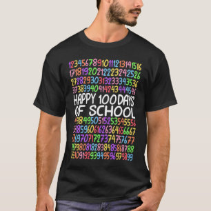 Happy 100 Days Of School Math Kindergarten 1st Gra T-Shirt