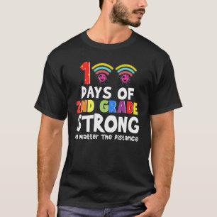 Happy 100 Days Of School Smarter 2nd Grade Teacher T-Shirt