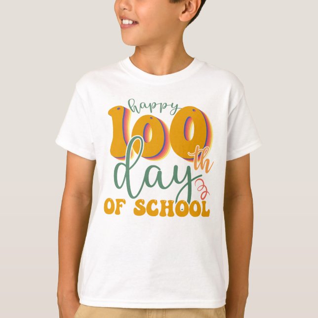 Happy 100 Days Of School T-Shirt (Front)