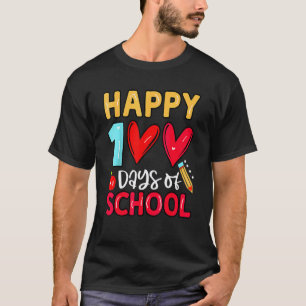 Happy 100 Days Of School Teacher Appreciation T-Shirt