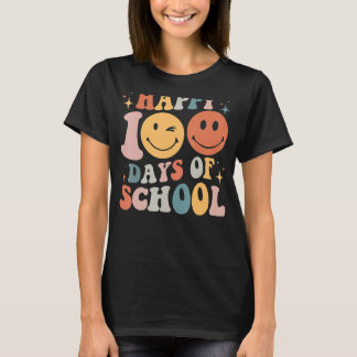 Happy 100 Days Of School Teacher Colourful Happy 1 T-Shirt