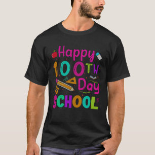 Happy 100 Days of School Teachers Kids 100th Day o T-Shirt