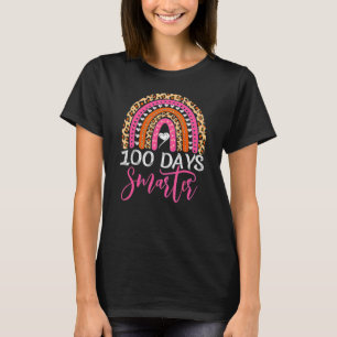 Happy 100 Days Smarter Rainbow Leopard 100th Day O T-Shirt
