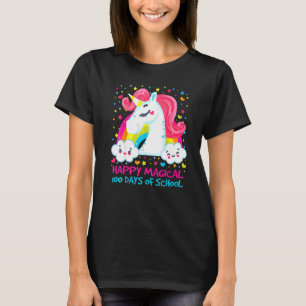 Happy 100 Magical Days Of School Cute Unicorn Idea T-Shirt