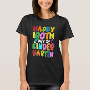 Happy 100 Th Day Of Kindergarten Student Teacher T-Shirt