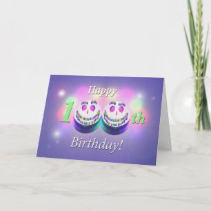 Happy 100th Birthday Cakes Card