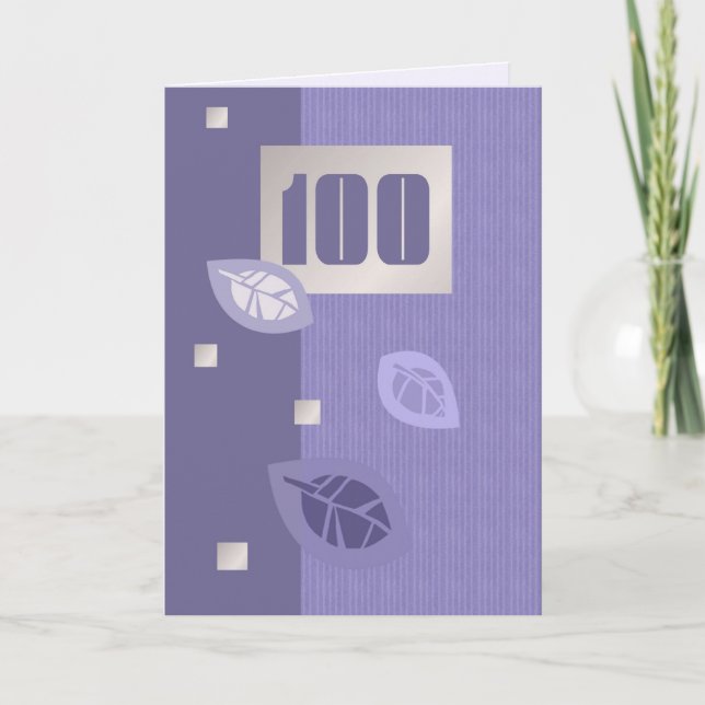 Happy 100th Birthday Customisable Greeting Cards (Front)