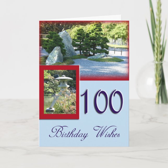 Happy 100th Birthday Greeting Card (Front)