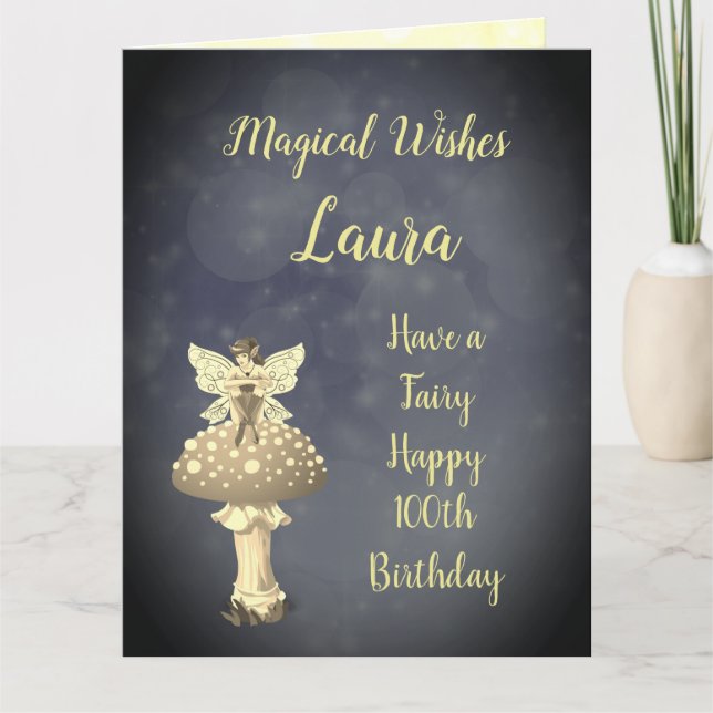 Happy 100th Birthday Greeting Card (Front)