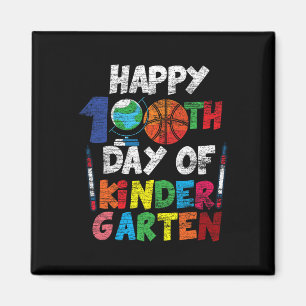 Happy 100th Day Of Kinder Garten Cute 100 Days Of  Magnet