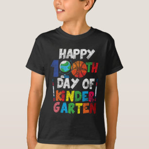 Happy 100th Day Of Kinder Garten Cute 100 Days Of T-Shirt